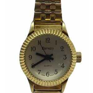 Eternity Quartz Women's Watch Gold Tone Stretchable Band C12-01 26132MJ Arabic